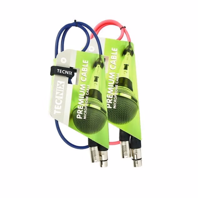 TECNIX 1 METER XLR MIC CABLE - BLACK - Image 2