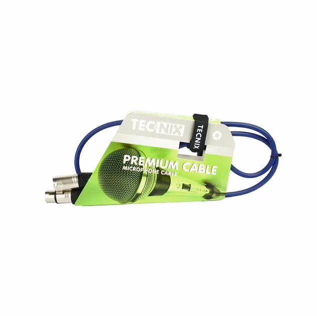 TECNIX 1 METER XLR MIC CABLE - BLACK - Image 3