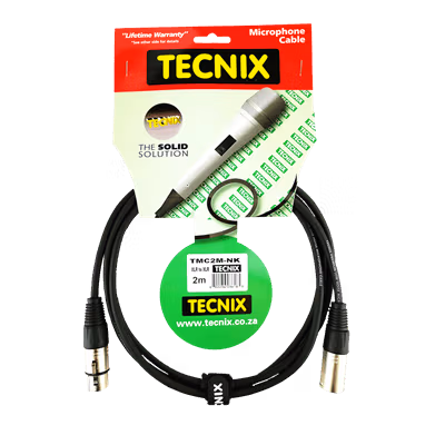 TECNIX 2 METER XLR MIC CABLE - BLACK - Image 4