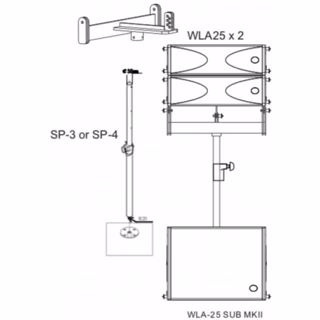 Wharfedale WLA-25 Stand Frame - Image 5