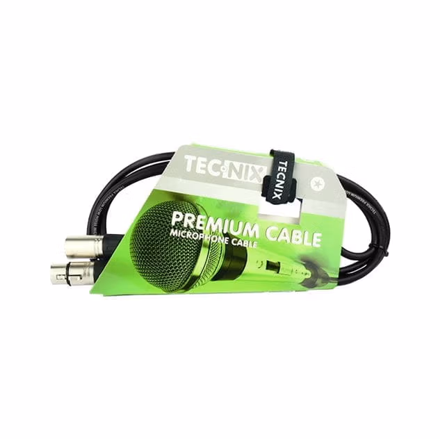 TECNIX 2 METER XLR MIC CABLE - BLACK