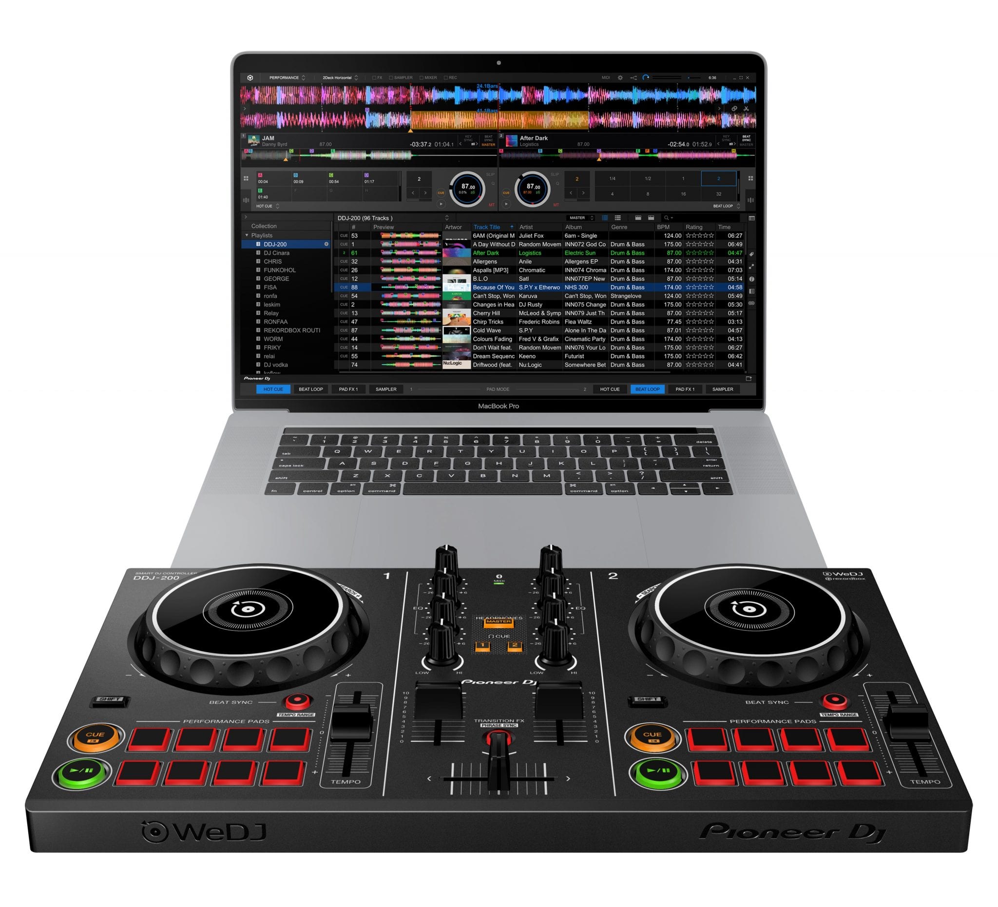 Pioneer DDJ200 コントローラー Pioneer DDJ-200 Smart DJ Controller at Bounce Online. R0.00