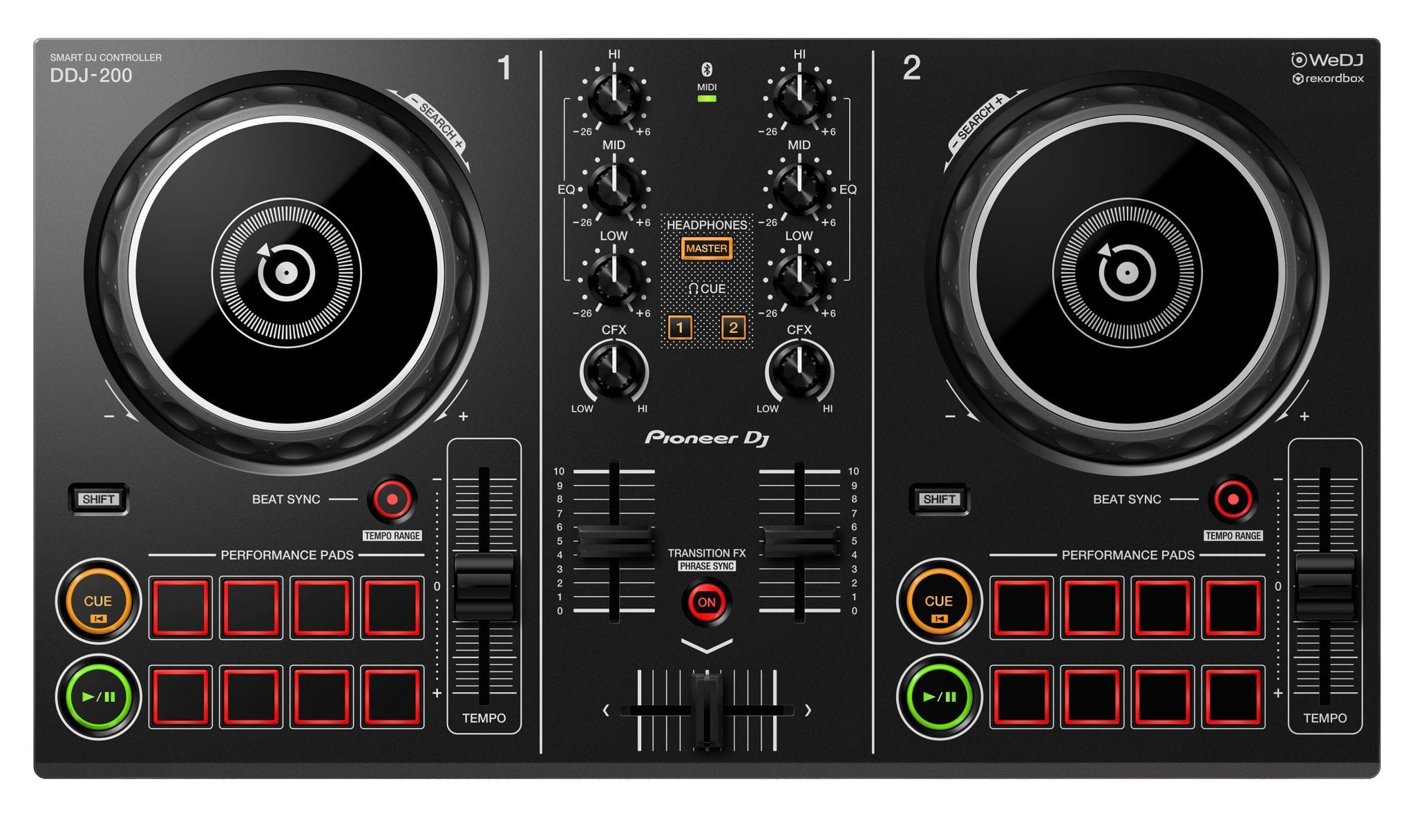 Pioneer DDJ200 コントローラー Pioneer DDJ-200 Smart DJ Controller at Bounce Online. R0.00
