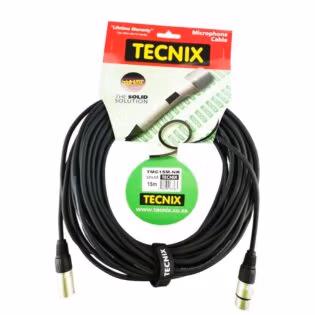 Tecnix 15M XLR Male to XLR Female