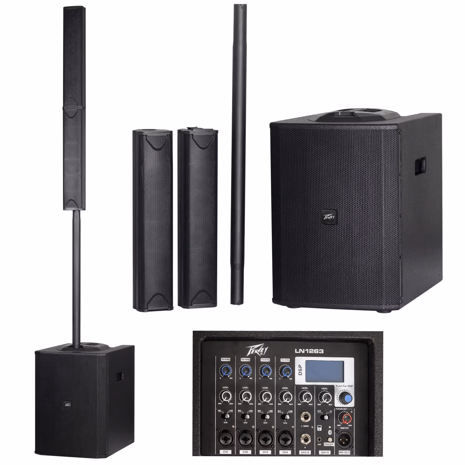 Peavey LN™ 1263 Column Array Portable PA System