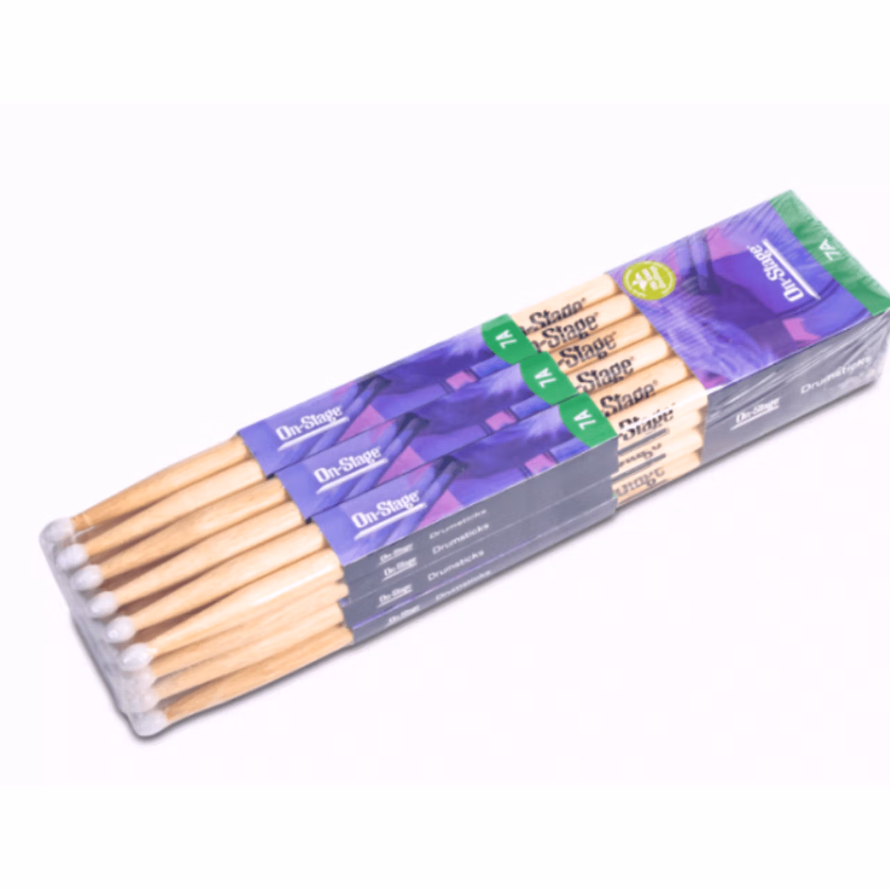 On-Stage HN7A Hickory Drum Sticks (7A, Nylon Tip) - Image 2