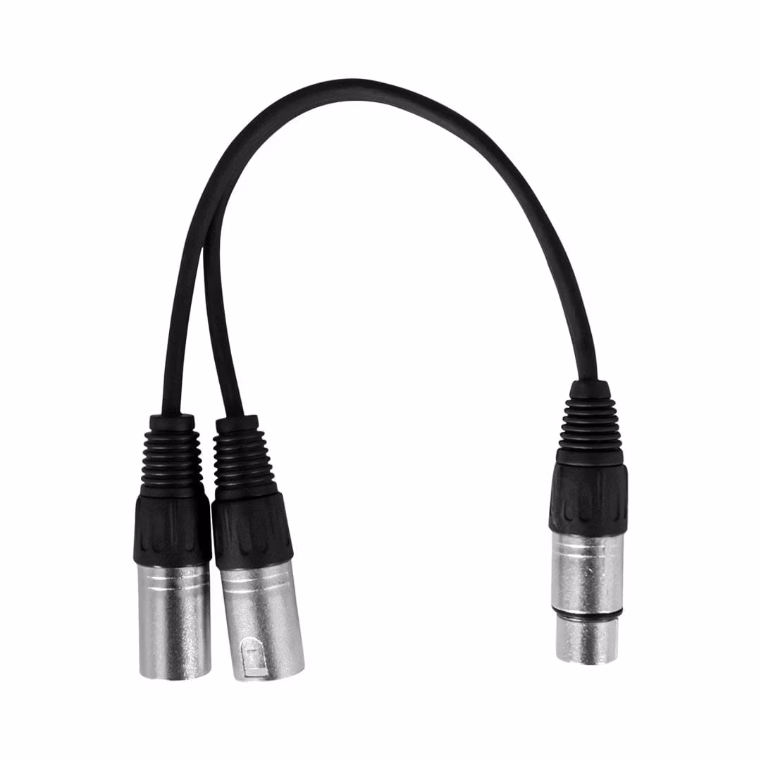 XLR Female - Dual XLR Male 0.3m - Image 2