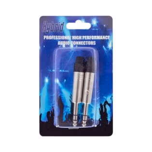 Hybrid 2 Pack Stereo Jack (6.3mm)