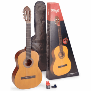Stagg Guitar 4/4 Natural Pack