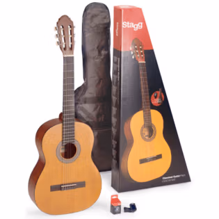 Stagg Guitar 4/4 Natural Pack