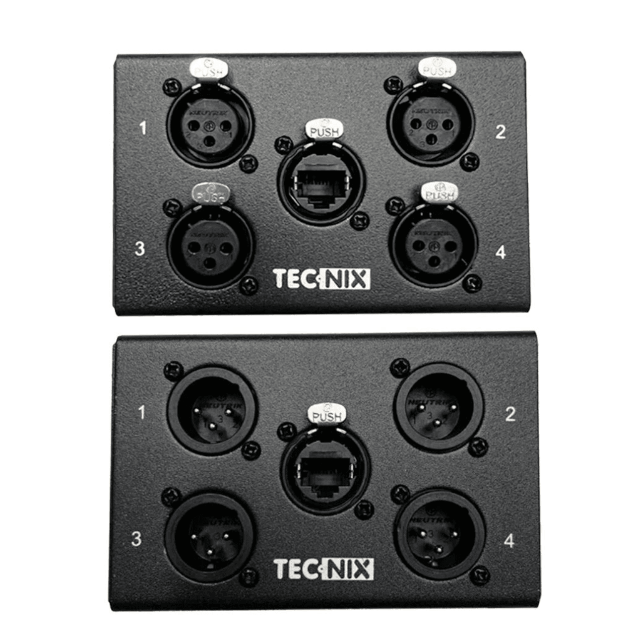 TECNIX NEUTRIK DISTIBUTION BOX - 4 X FEMALE XLR - Image 3