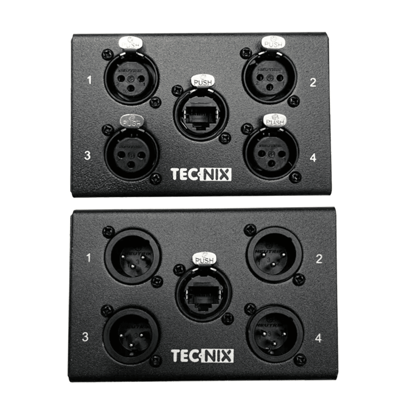 TECNIX NEUTRIK DISTIBUTION BOX - 4 X MALE XLR - Image 3