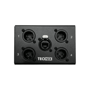Tecnix Neutrik Distribution Box - 4x Male XLR