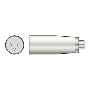 XLR Plug - RCA Socket