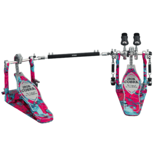 TAMA Iron Cobra 900 Marble Coral Swirl Power Glide Double Kick Pedal 50th Limited Ed.