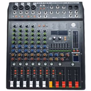 POWERWORKS 8 CH Mixer with BT and USB X1604BTU