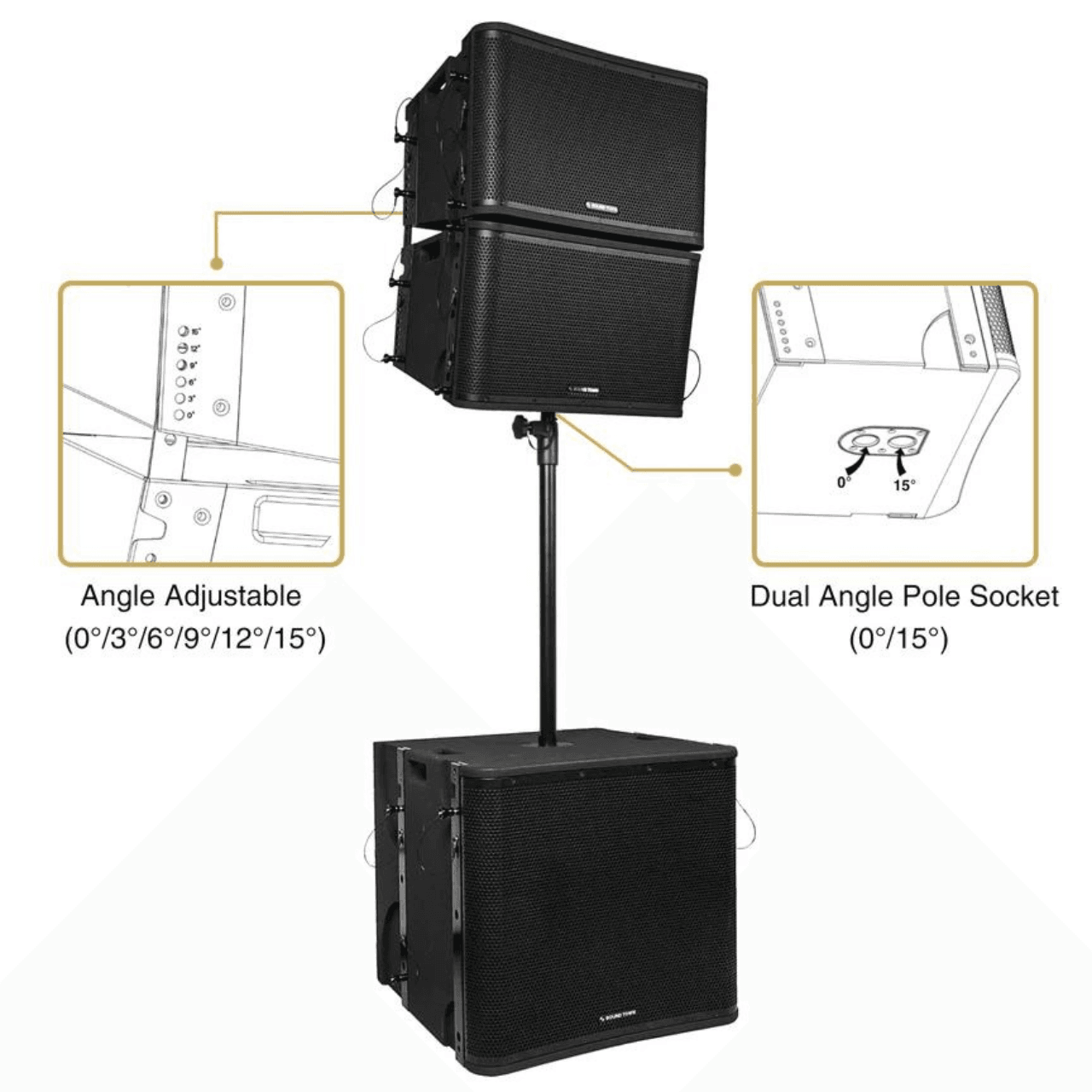 Powerworks ZETHUS-VX118S112BX2 Passive Line Array System - Image 3