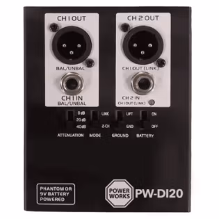 PW-DI-20 DI ACTIVE 2-CHANNEL DI BOX