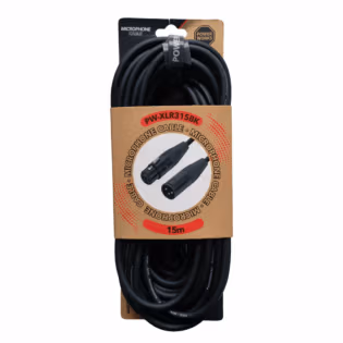 PowerWorks PW-XLR315BK 15M XLR Male to Female Cable