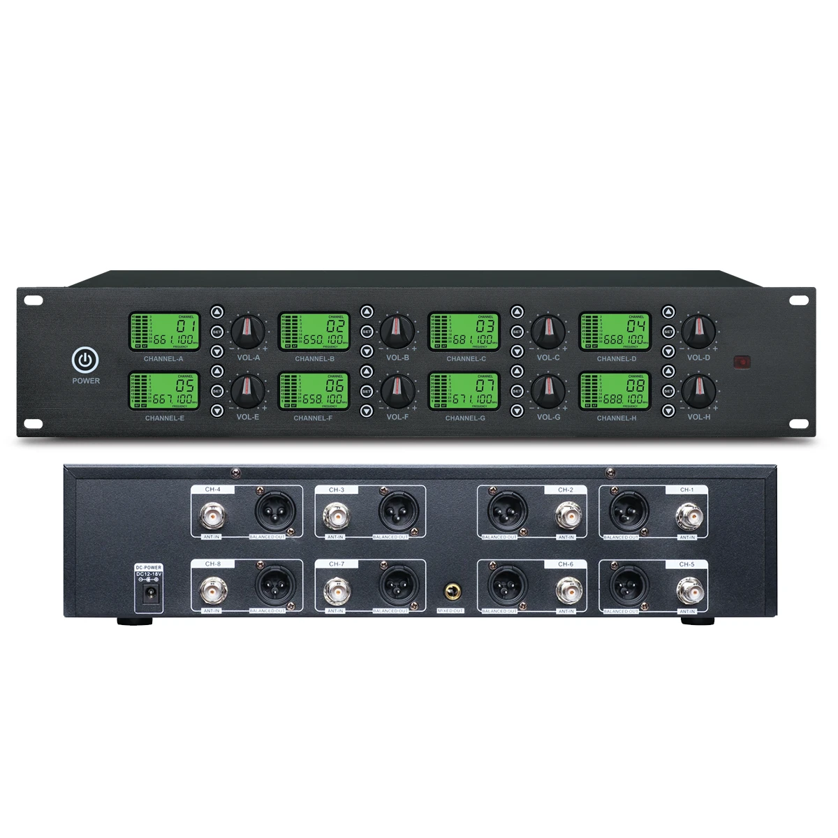 Imix K-8008 MK2 8 Channel Wireless Microphone Receiver Unit