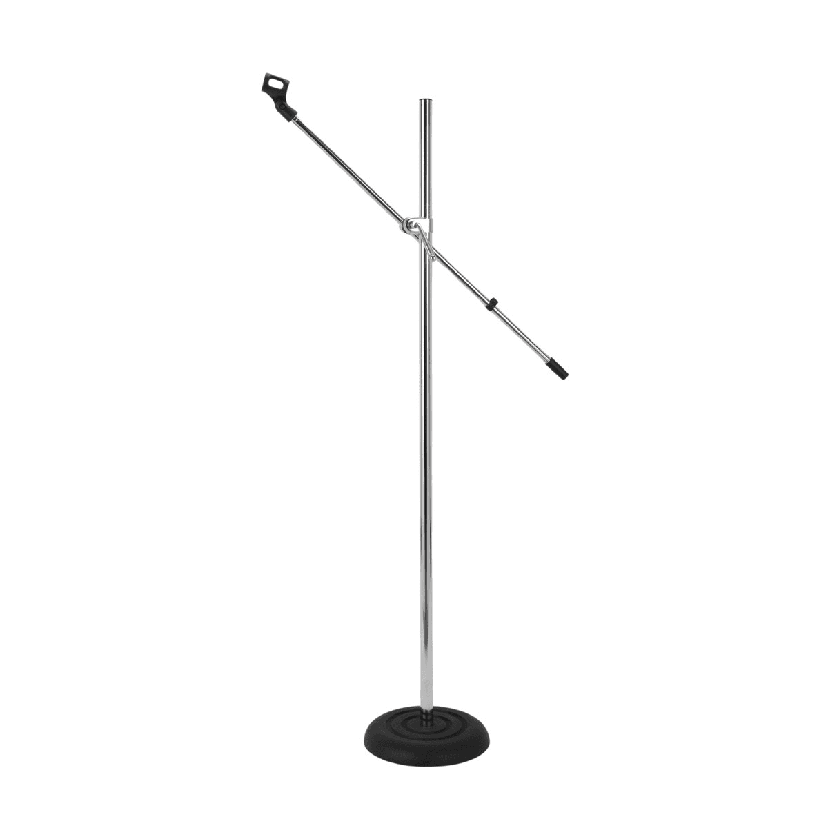 Imix Boom Arm Round Base Silver Mic Stand