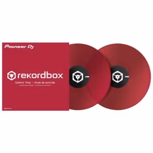 Pioneer DJ RB-VD1-CR Clear Red Control Vinyl (PAIR)