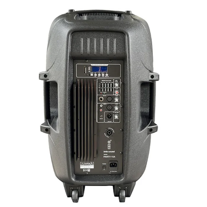 Imix Party 15A 15inch Active Speaker with Stand And Mic at Bounce