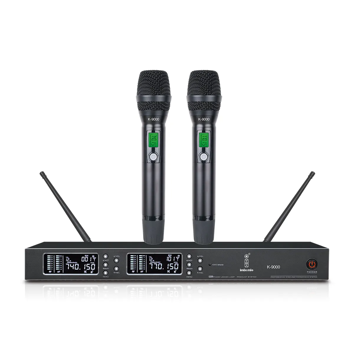 Imix K9000 UHF Adjustable Frequency Wireless Microphone