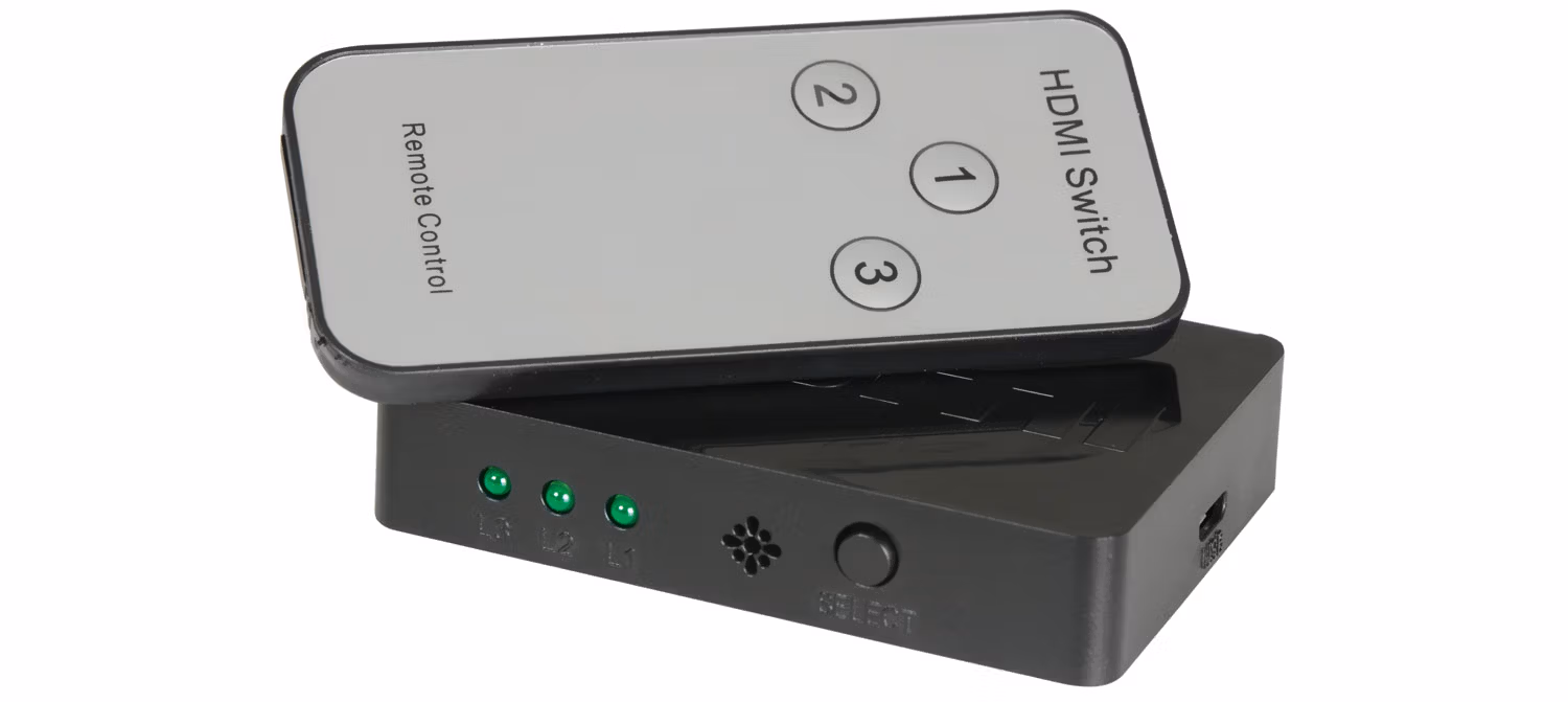 AVLINK - HDP31M MINI HDMI SWITCH 3x1 WITH IR REMOTE CONTROL - Image 5