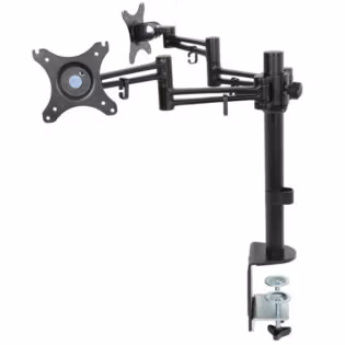 AVLINK - DM212 DUAL MONITOR DESKTOP MOUNT WITH EXTENSION ARMS