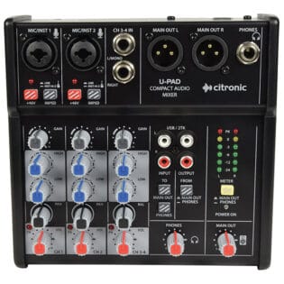 CITRONIC - QTX - U-PAD COMPACT MUSIC MIXER USB INTERFACE