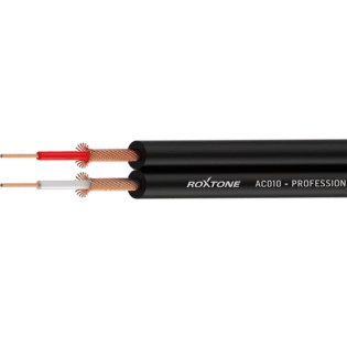 ROXTONE FLAT AUDIO CABLE 1mm 100M BLACK