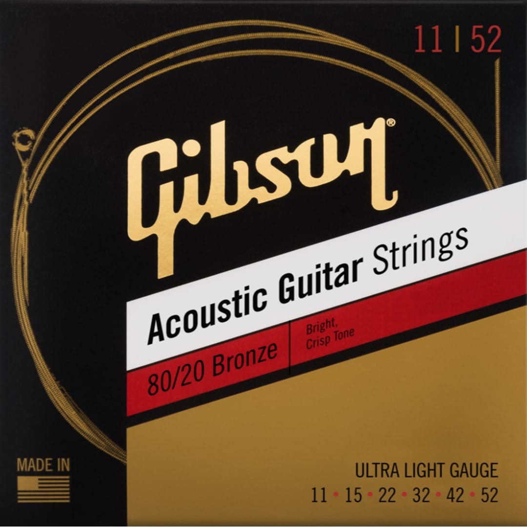 Gibson SAG-BRW11 80/20 Bronze Acoustic Guitar Strings (UL)