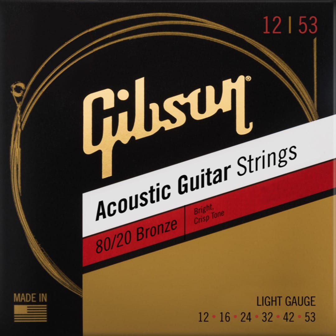 Gibson SAG-BRW12 80/20 Bronze Acoustic Guitar Strings (L)