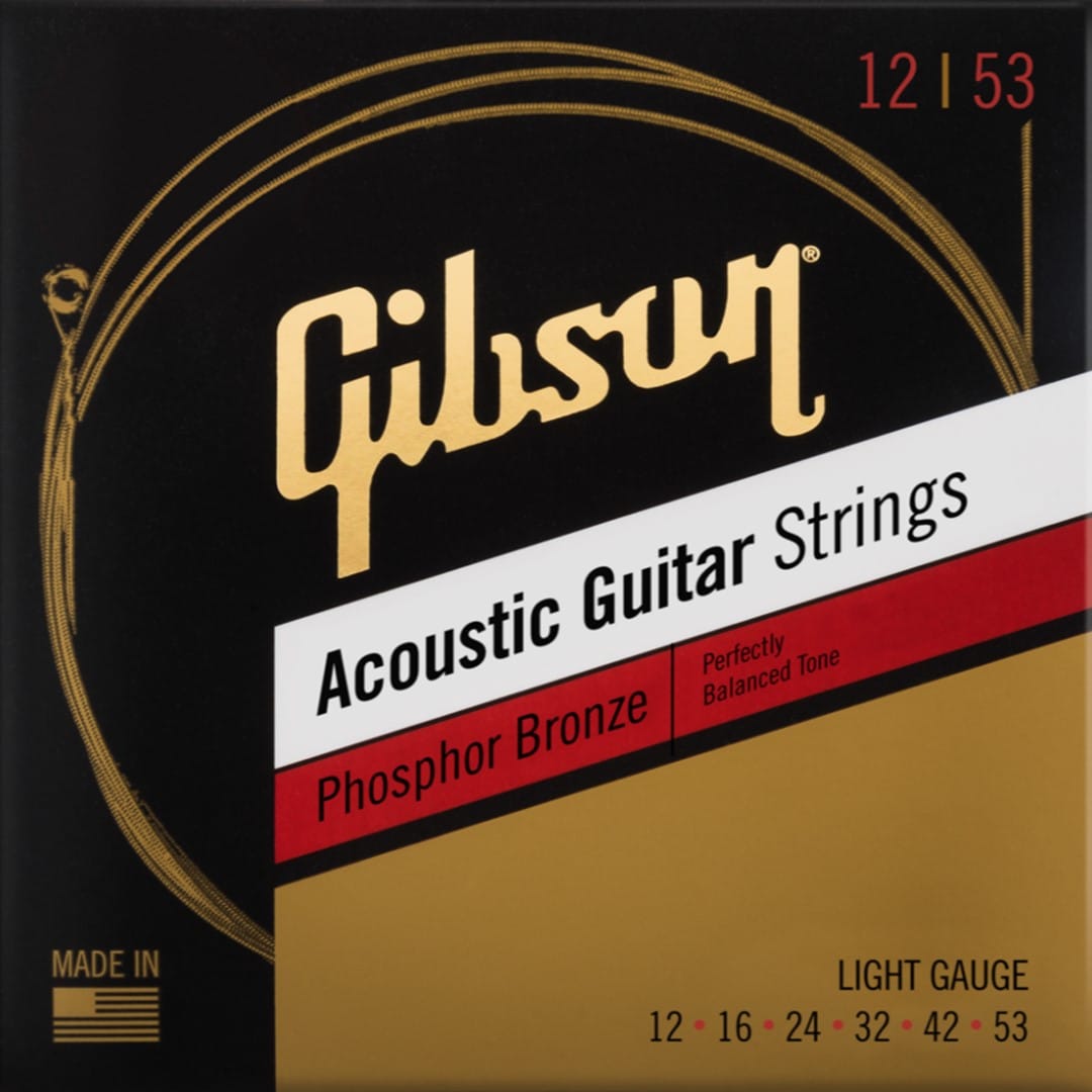 Gibson SAG-PB12 Phosphor Bronze Acoustic Guitar Strings (L)