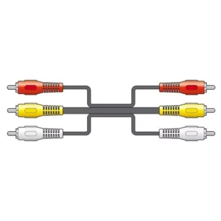 TVA - 20M - 3 x RCA PLUG / 3 X RCA PLUG LEAD