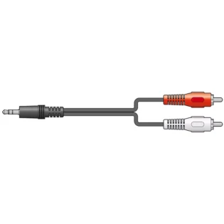 TVA - 1.2M - 3.5mm STEREO JACK / 2 X RCA JACK LEAD