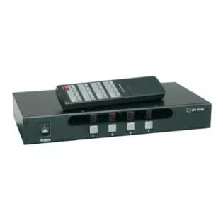 AVLINK AD-AV44 4:4 A/V MATRIX SWITCHER WITH IR REMOTE CONTROL