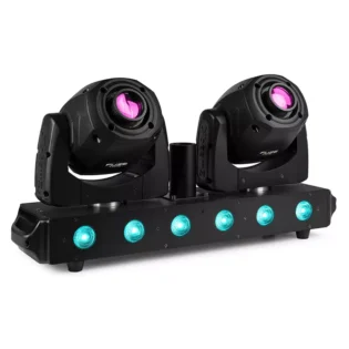 FUZE TWIN LED MOVING HEAD SPOT BAR 1x 75W  6x 15W RGBW