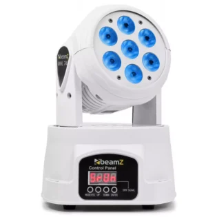 BEAMZ MHL74 WHITE LED MOVING HEAD WASH 7x 10W RGBW