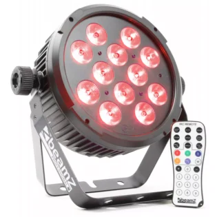 BEAMZ BT310 LED FLAT PAR IP20 12x 6W RGBA