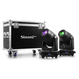 BEAMZPRO IGNITE300 LED MOVING HEAD BEAM-SPOT-WASH 1x 300W [2 IN A FLIGHTCASE]