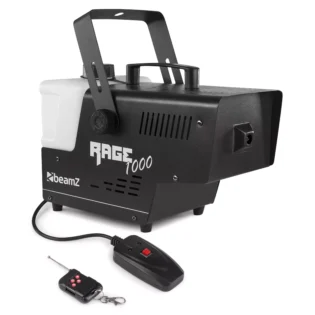 BEAMZ RAGE1000 SMOKE MACHINE 1000W  WIRELESS REMOTE