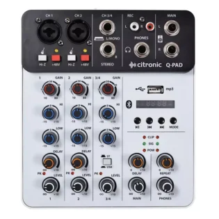 CITRONIC Q-PAD MUSIC MIXER BT/USB/MP3 4CH