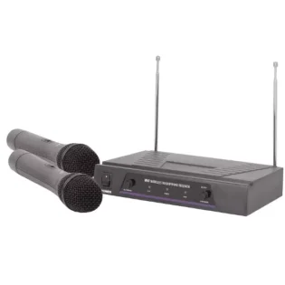 QTX VH2 DUAL HANDHELD MICROPHONE VHF 173.8 + 174.8MHz