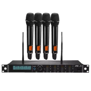 JTS R-4/JSS-4B x4 QUAD HANDHELD MICROPHONE DIVERSITY UHF 614-650 MHz