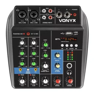 VONYX VMM100 MUSIC MIXER DSP/BT/USB 3-CH
