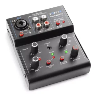 VONYX - VMM201 2CH MUSIC MIXER BT/USB INTERFACE