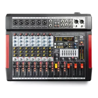 POWER DYNAMICS - PDM-T804 8CH MUSIC MIXER BT/MP3/USB/380DSP RECORD