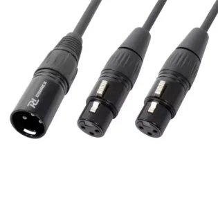 PDC CX142 SIGNAL LEAD XLR MALE  - 2X XLR FEMALE 0.5M